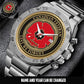 Personalized Canada Soldier/ Veteran With Name And Year Gentleman Stainless Steel Watch - 1756252802