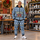 sprinkler-fitter hero Winter Snowflake full-zip hoodie and jogger combo with Custom Name and Custom Company Name