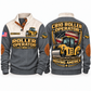CB10 Roller/Compactor Operator Sports Sweatshirt in Grey, front and back views, sample YOUR NAME and SINCE 2000 personalization
