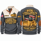 826 Landfill Compactor Operator Sports Sweatshirt in Grey, front and back views, sample YOUR NAME and SINCE 2000 personalization
