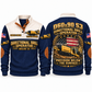 D60x90 S3 HDD/Directional Drill Operator Sports Sweatshirt in Navy, front and back views, sample YOUR NAME and SINCE 2000 personalization