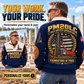 Personalized Junttan PM20LC Pile Driver Sports Sweatshirt in Navy, dedicated lifestyle featured image showing front and back artwork, personalized YOUR NAME and SINCE 2000