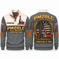 PM20LC Pile Driver Operator Sports Sweatshirt in Grey, front and back views, sample YOUR NAME and SINCE 2000 personalization