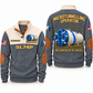 SL74P Microtunnelling Machine Operator Sports Sweatshirt in Grey, front and back views, sample YOUR NAME and SINCE 2000 personalization