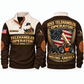 1055 Telehandler Operator Sports Sweatshirt in Brown, front and back views, sample YOUR NAME and SINCE 2000 personalization