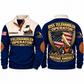 1055 Telehandler Operator Sports Sweatshirt in Navy, front and back views, sample YOUR NAME and SINCE 2000 personalization