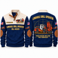 DL422i Longhole Drill Operator Sports Sweatshirt in Navy, front and back views, sample YOUR NAME and SINCE 2000 personalization