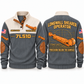 7LS1D Longwall Shearer Operator Sports Sweatshirt in Grey, front and back views, sample YOUR NAME and SINCE 2000 personalization