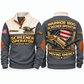 Warrior 1800 Screener Operator Sports Sweatshirt in Grey, front and back views, sample YOUR NAME and SINCE 2000 personalization