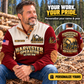 Personalized John Deere 1270G 8W Harvester Operator Sports Sweatshirt in Jujube Red, dedicated lifestyle featured image showing front and back artwork, personalized YOUR NAME and SINCE 2000