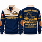 850 with 568 Processor Operator Sports Sweatshirt in Navy, front and back views, sample YOUR NAME and SINCE 2000 personalization