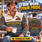 Personalized Taylor XRS-9972 Reach Stacker Sports Sweatshirt in Grey, dedicated lifestyle featured image showing front and back artwork, personalized YOUR NAME and SINCE 2000