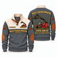 XRS-9972 Reach Stacker Operator Sports Sweatshirt in Grey, front and back views, sample YOUR NAME and SINCE 2000 personalization