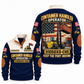 H1050XD-CH5 Container Handler Operator Sports Sweatshirt in Navy, front and back views, sample YOUR NAME and SINCE 2000 personalization