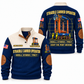 Hybrid Straddle Carrier - PNCT configuration Straddle Carrier Operator Sports Sweatshirt in Navy, front and back views, sample YOUR NAME and SINCE 2000 personalization