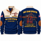 STS 69 m outreach - PNCT configuration Port Crane Operator Sports Sweatshirt in Navy, front and back views, sample YOUR NAME and SINCE 2000 personalization
