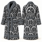 Personalized stonemason Bathrobe art deco craft slate front and back