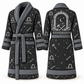 Personalized stonemason Bathrobe night shift slate front and back