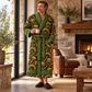 Personalized stonemason Bathrobe occupational emblems Olive lifestyle