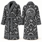 Personalized stonemason Bathrobe occupational emblems slate front and back