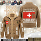 Personalized Swiss Soldier/ Veteran With Name And Rank Cargo Fleece Jacket - 1765843200