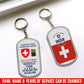 Personalized Rank And Name And Year Swiss Soldier/Veterans Acrylic Keychain - 17681760