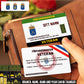 Personalized Sweden Soldier/ Veteran With Rank, Name And Year Aluminum Wallet Card - 17479584