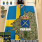 Personalized Sweden Soldier/ Veteran With Rank And  Name Fleece Blanket 3D Printed - 17607456