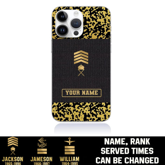 Personalized Sweden Soldier/Veterans With Rank And Name Phone Case Printed - 1509230001