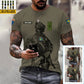 Personalized Sweden Soldier/ Veteran Camo With Name And Rank T-shirt 3D Printed  - 17042401QA