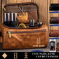 Personalized Swiss Soldier/ Veteran With Name And Rank Leather Toiletry Bag - 17555616