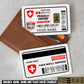 Personalized Swiss Soldier/ Veteran With Rank, Name And Year Aluminum Wallet Card - 17470944