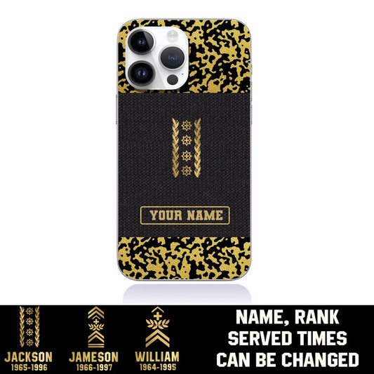 Personalized Swiss Soldier/Veterans With Rank And Name Phone Case Printed - 1509230001