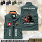 Personalized Swiss Soldier/ Veteran With Name & Rank Sleeveless Jacket Multicolor - 17632512