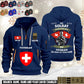 Personalized Swiss Soldier/ Veteran With Name, Year And Rank Zip Hoodie Multicolor - 17563392
