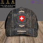 Baseball-Cap mit Camouflage-Muster für Schweizer Soldaten/Veteranen mit Rang, Jahr und Namen – 17151264
