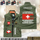 Personalized Swiss Soldier/ Veteran With Name & Rank Sleeveless Jacket Multicolor - 17633376