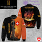 Personalized Swiss Soldier/Veteran Camo with Name, Rank Bomber All Over Printed - 17284320