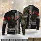 Personalized Swiss Soldier/Veteran Camo with Name and Rank Ugly Sweater All Over Printed - 17616960