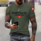 Personalized Swiss Soldier/Veteran with Name and Rank T-shirt All Over Printed - 17191872