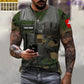Personalized Swiss Soldier/ Veteran Camo With Name And Rank T-shirt 3D Printed - 22042401QA