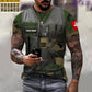 Personalized Swiss Soldier/ Veteran Camo With Name And Rank T-shirt 3D Printed - 17137440