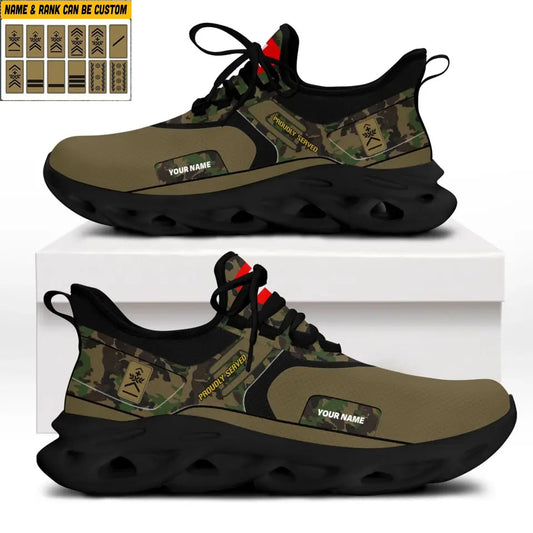 Personalized Swiss Soldier/Veterans With Rank And Name Men Sneakers Printed - 2603240001