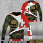 Personalized Swiss Soldier/Veteran Camo with Name & Rank Hoodie All Over Printed - 17675712