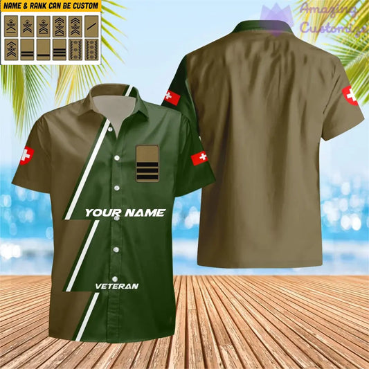 Personalized Swiss Soldier/Veteran with Name and Rank Hawaii All Over Printed - 17161632