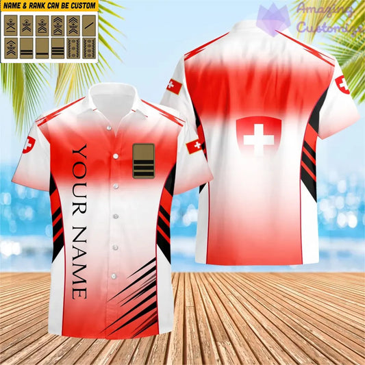 Personalized Swiss Soldier/Veteran with Name and Rank Hawaii  All Over Printed - 17158176