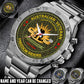 Personalized Australia Soldier/ Veteran With Name And Year Gentleman Stainless Steel Watch - 17556480