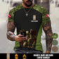 Personalized Denmark Soldier/Veteran Camo with Name & Rank T-Shirt All Over Printed - 17669664