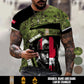 Personalized Denmark Soldier/Veteran Camo with Name & Rank T-Shirt All Over Printed - 17670528