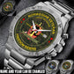 Personalized Norway Soldier/ Veteran With Name And Year Gentleman Stainless Steel Watch - 17556480